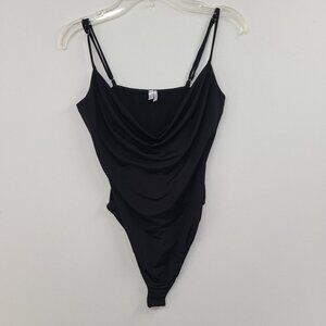 Out From Under Women's Sleeveless Bodysuit Black Size S